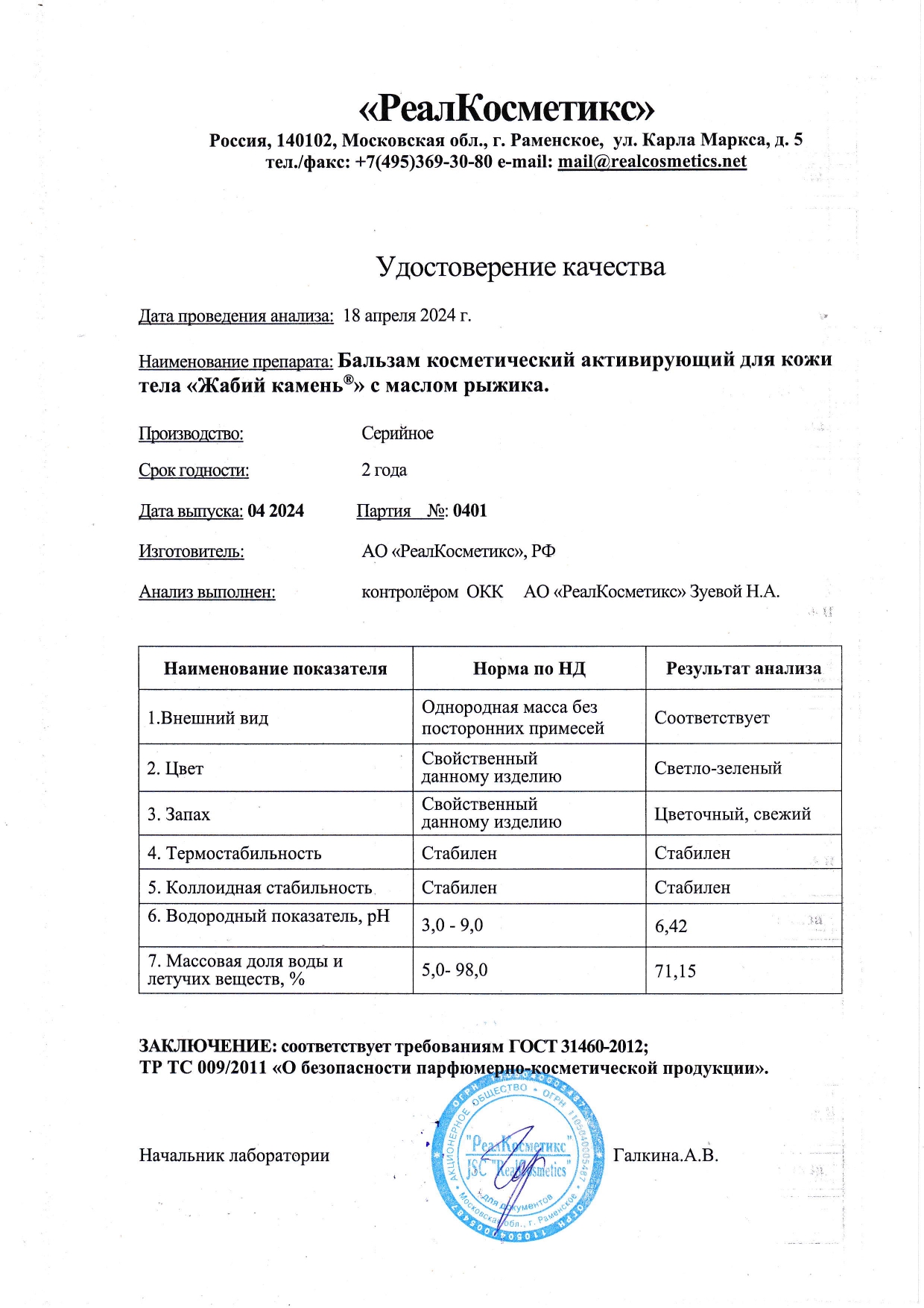 Паспорт №0420240401